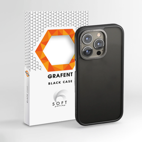 Grafent Soft Serisi iPhone 14 Pro Siyah Telefon Kılıfı