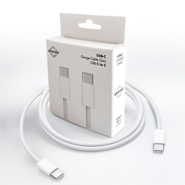 Grafent Type-C To Type-C 2mt 60W Örgü Tasarım Hızlı Şarj Kablosu