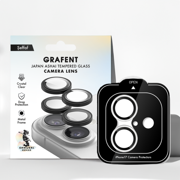 Japan Asahi iPhone 17 Kamera Koruyucu – 3D TamKaplama, HD AR, DarbeÇizilmeKoruma